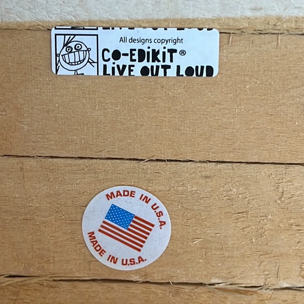 CO-EDIKIT Humorous Wooden Wall Art‎ 10” x 10”